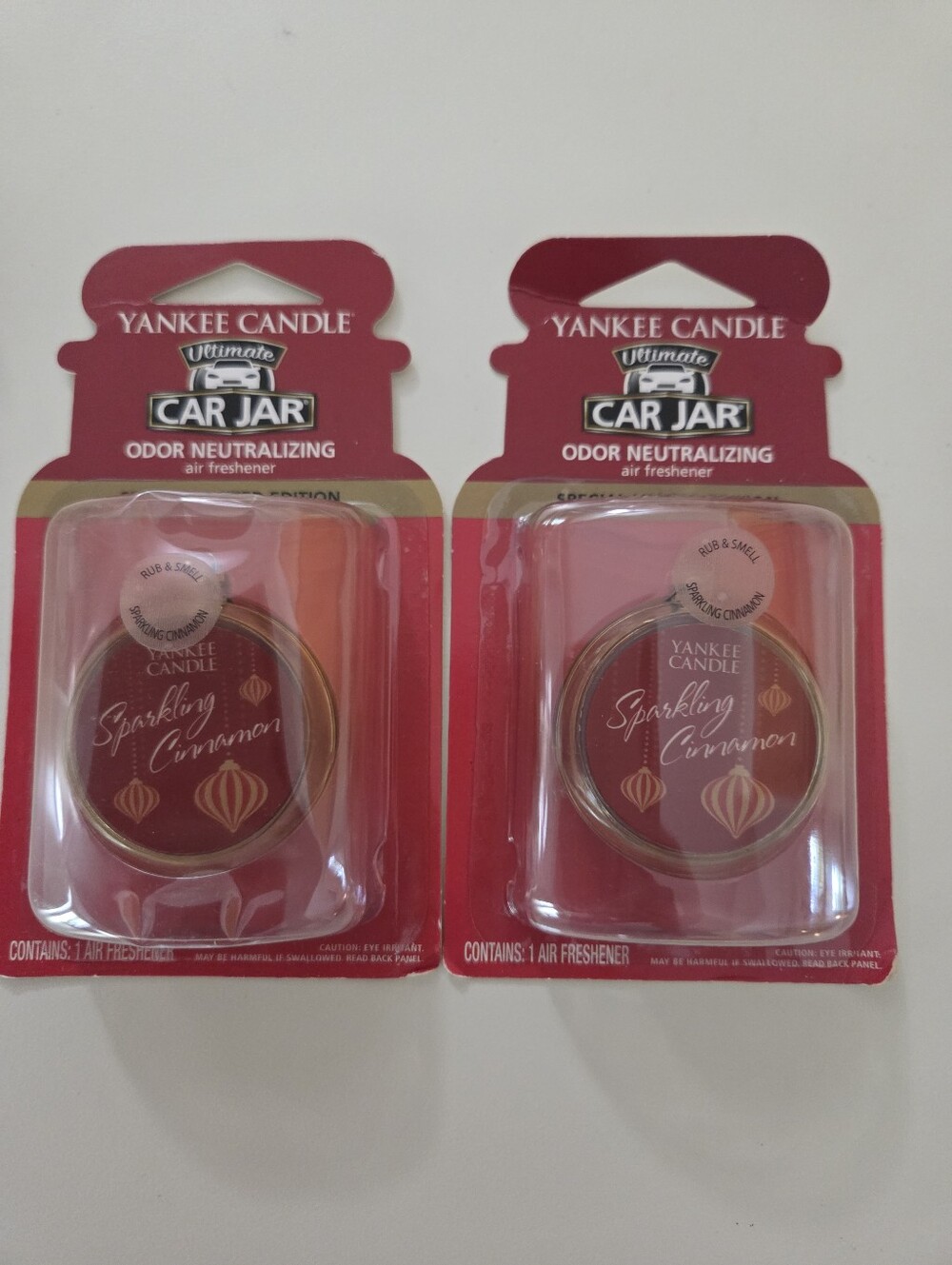 Yankee Candle Sparkling Cinnamon Car Jars Set Of 2
